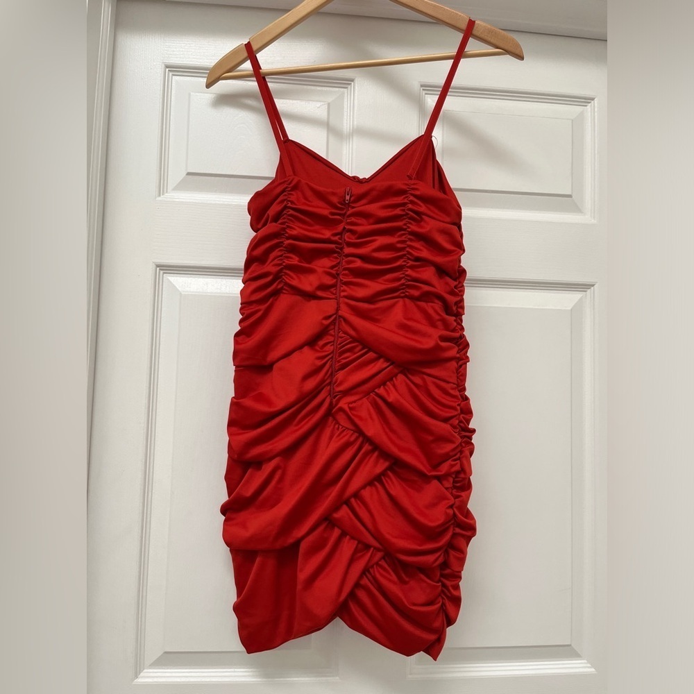 H&M Red Fancy Cocktail Dress size medium